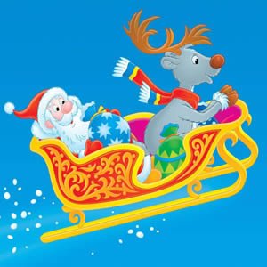 Santa Claus with Reindeer Sleigh Puzzle
