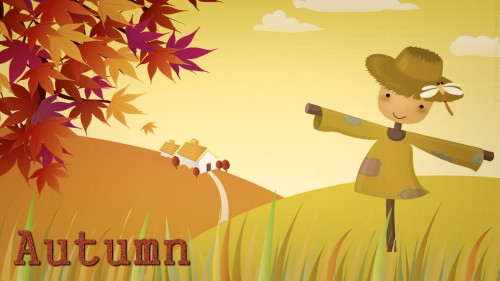 Autumn Scarecrow Wp 01