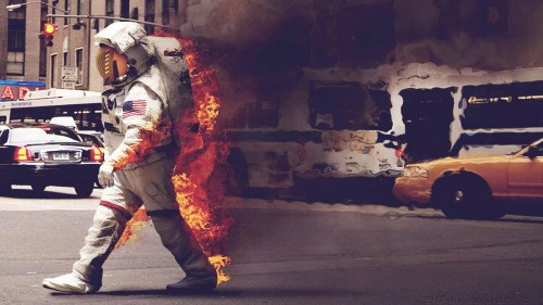 Burning Astronaut Wp