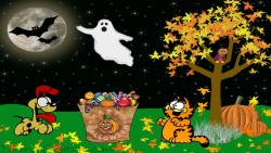 Halloween Garfield Wp 01