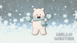 Polar Bear Winter Wp 01