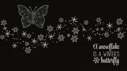 Snowflake Butterfly Wp 01