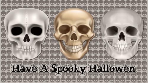 Spooky Skulls 01 Wp