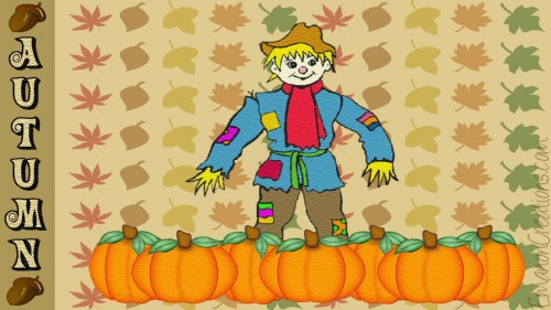 Autumn Scarecrow Wp 02