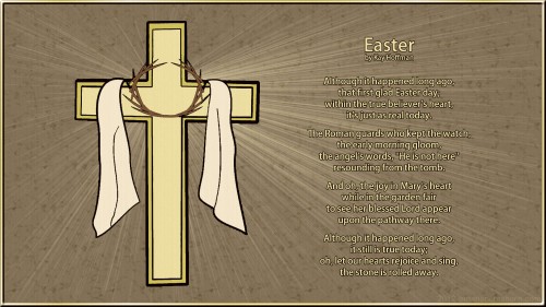 Easter Cross Poem Hd Wp 01