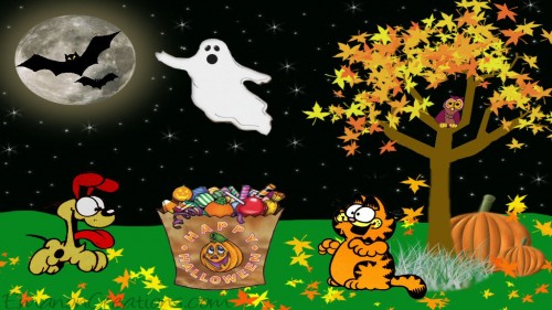 Halloween Garfield Wp 01