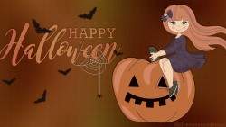 Halloween Pumpkin Girl Wp 01