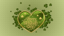 St Patricks Day Heart Shamrock 01 Hd Wp